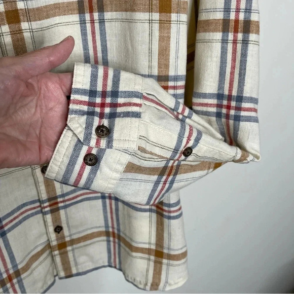 Men Toad & Co Airsmyth Long Sleeve Lightweight Flannel Shirt sustainable comfy - Picture 5 of 12
